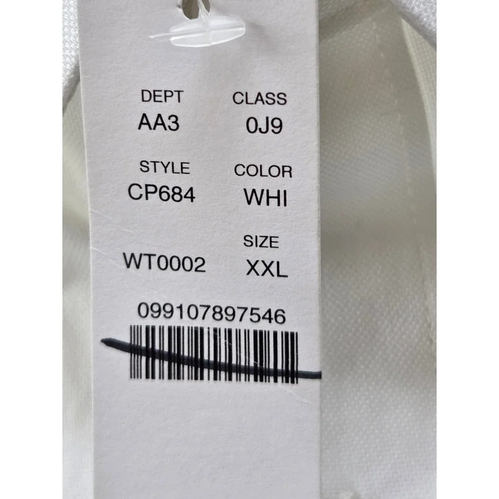 J. Crew Slim Bowery Performance Stretch Oxford Shirt Men XXL White‎ NWT CP684